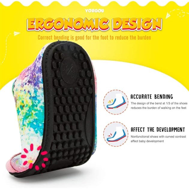 Water Shoes Toddler Beach Shoes Barefoot Aqua Socks Non-Slip for Pool Beach Size 21/22 UK size 5