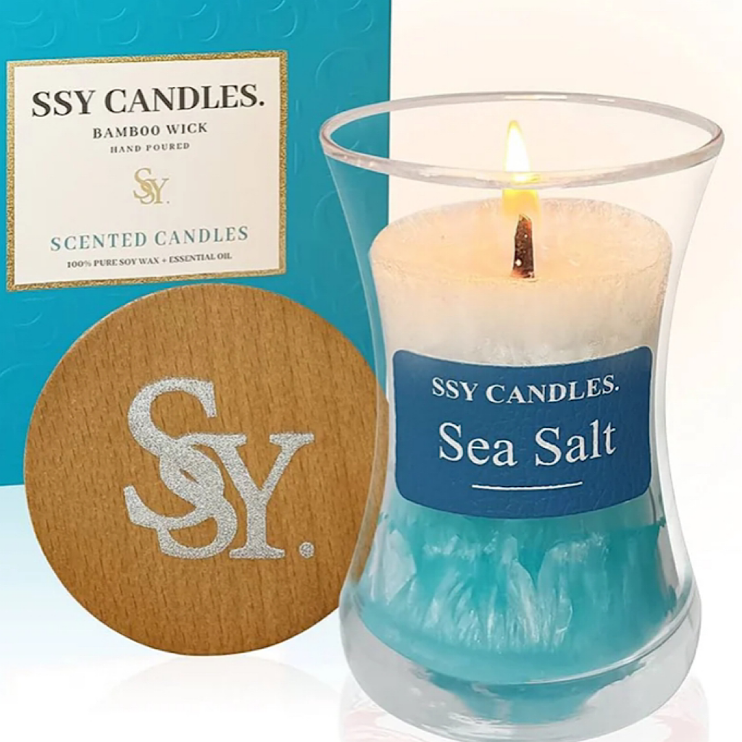 SSY Scented Sea Salt Jar Candle