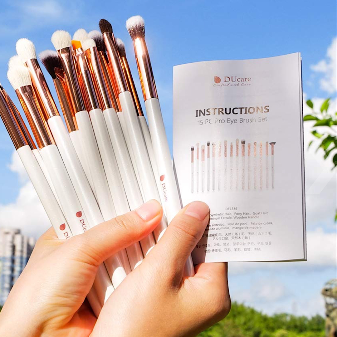 15Pcs DUcare Eyeshadow Brushes