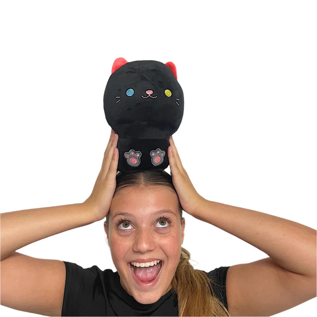 Mewaii 8'' Soft Cat Mushroom Plushie  - Black