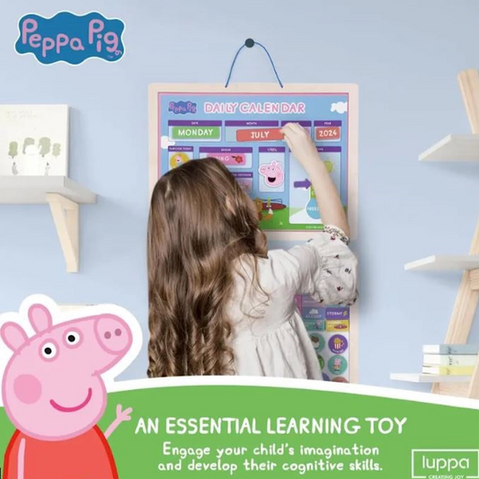 Peppa Pig Wooden Magnetic Daily Calender