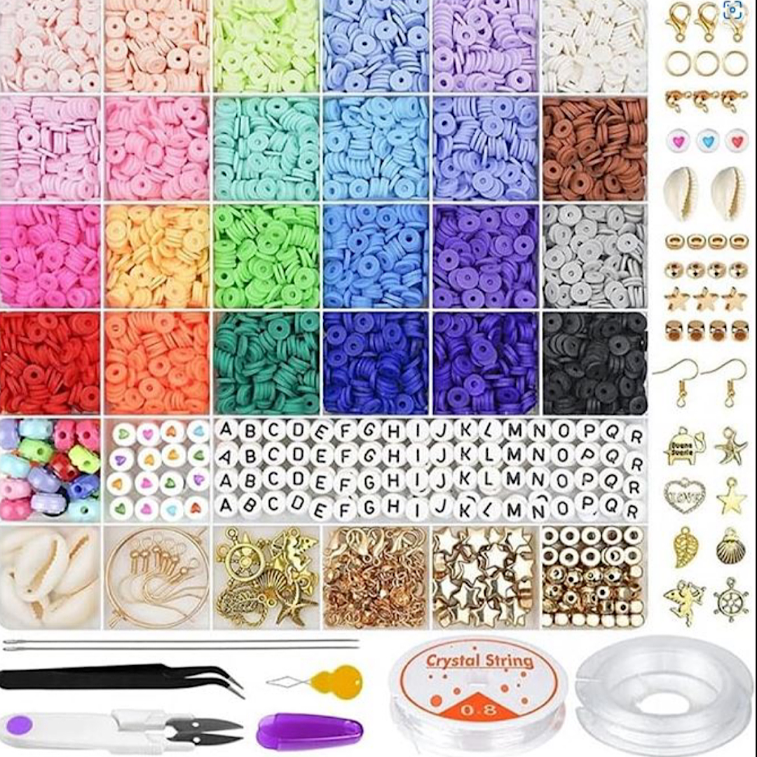 6000 Pcs Clay Beads for Jewellery Making