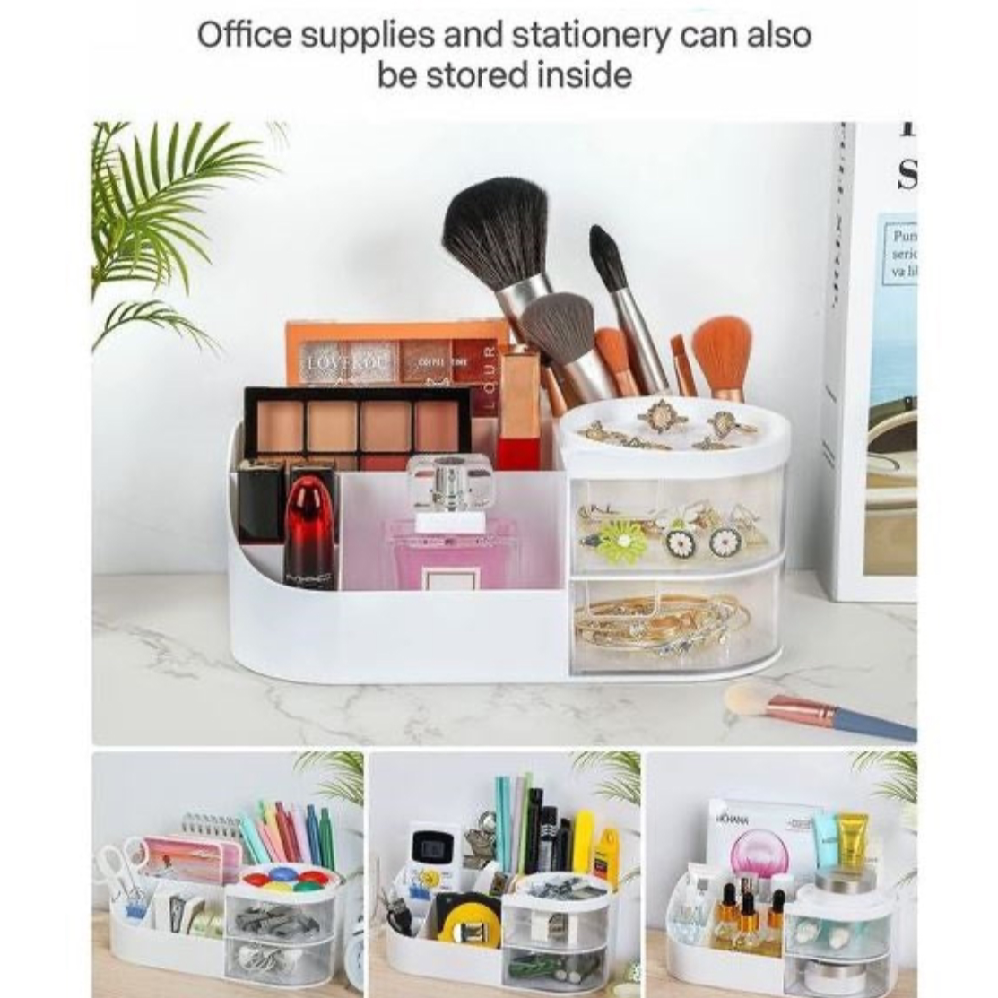 RUBRYKAZ Cosmetic Storage Box Organiser with Drawers