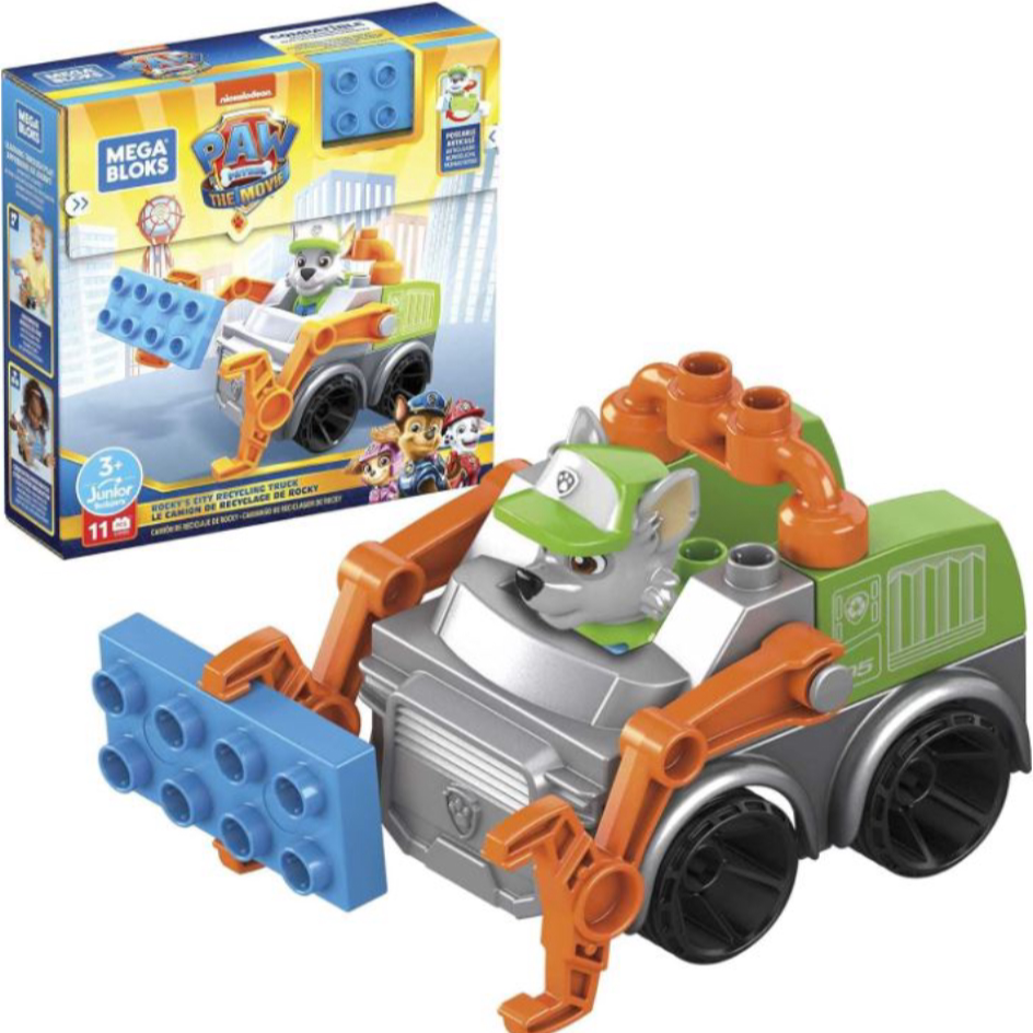 Mattel Mega Bloks PAW Patrol Rocky's City Recycling Truck