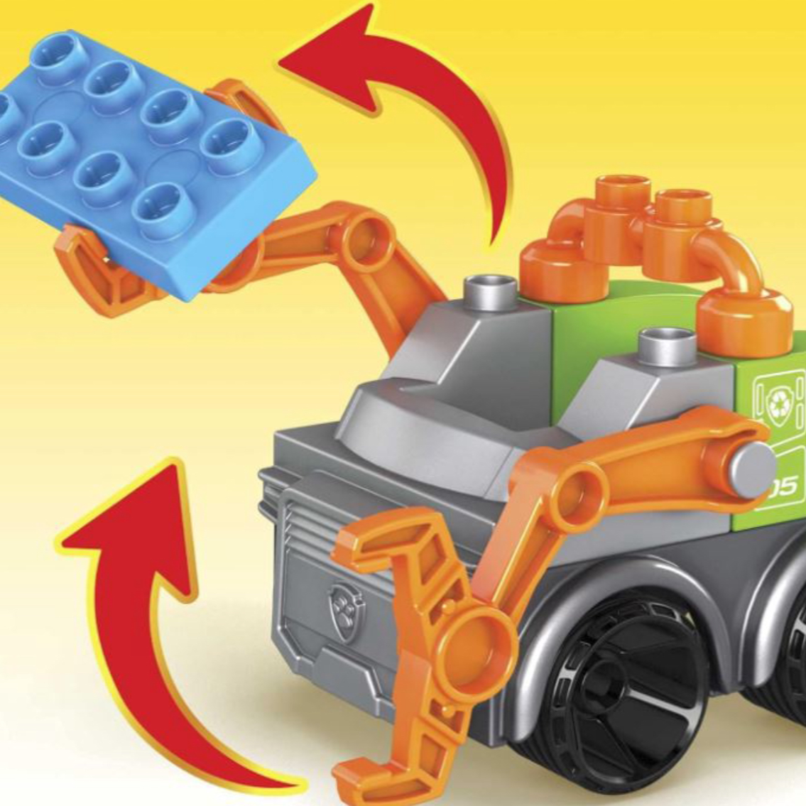 Mattel Mega Bloks PAW Patrol Rocky's City Recycling Truck