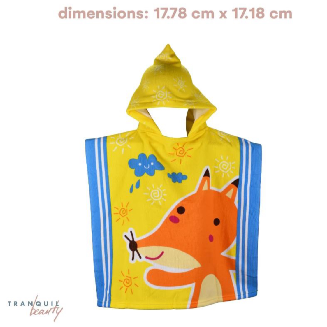 TranquilBeauty Fox Kids Beach Cover Up Swimming Towel