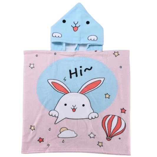 TranquilBeauty Bunny Kids Beach Cover Up Swimming Towel