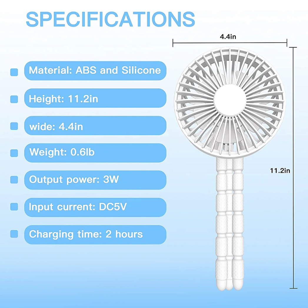 Flexible tripod clip on fan