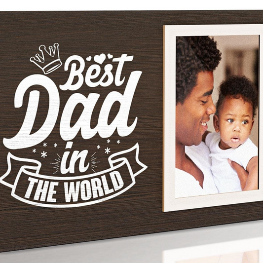 Best dad in the world photo frame 4x6