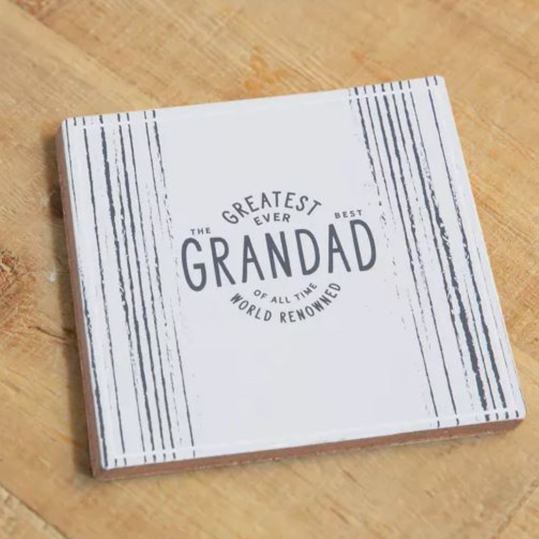 Grandad Whiskey Glass and Coaster Giftset