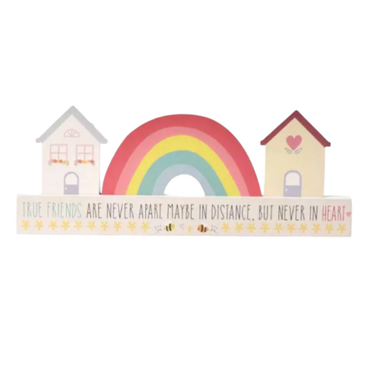 Love Life Mantel Plaque - Rainbow Friends