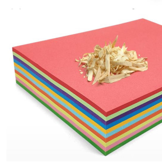 A4 Coloured Card Stock, Thick Color Paper, Handmade Origami Paper, Color Copy Paper Suitable for Various Printers.10 Colors/50 Sheets/Pack