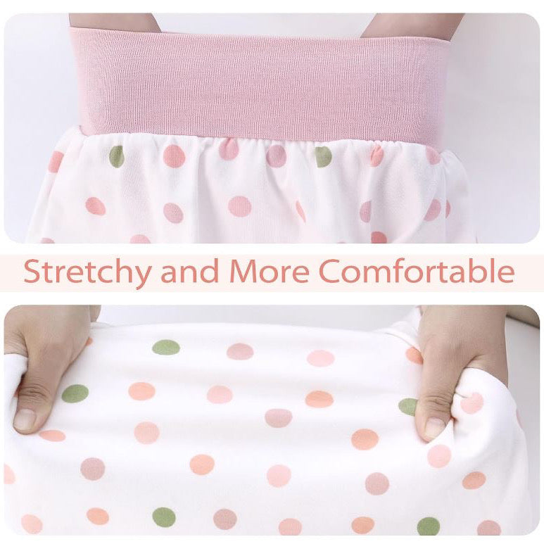 9-12 months - Baby Sleeping Bag 0.5 Tog with Elastic Waistband, 100% Cotton Breathable Baby Sleep Sack Swaddles, Unisex Pajamas for Infant Toddler Babies 9-12 months