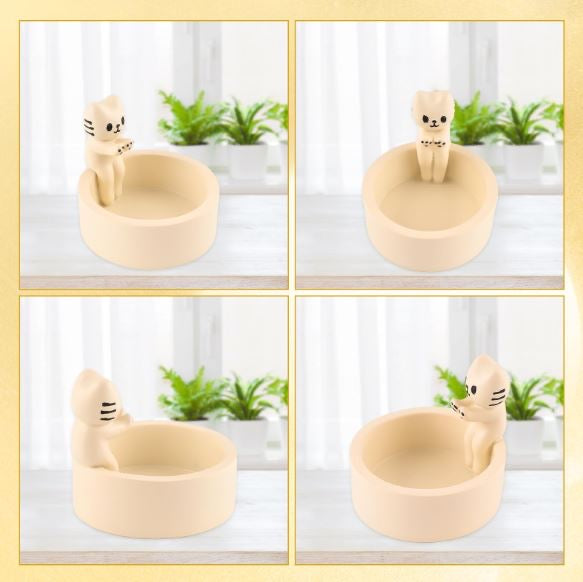 Cat Candle Holder, Home Decor Cat Gifts for Cat Lovers