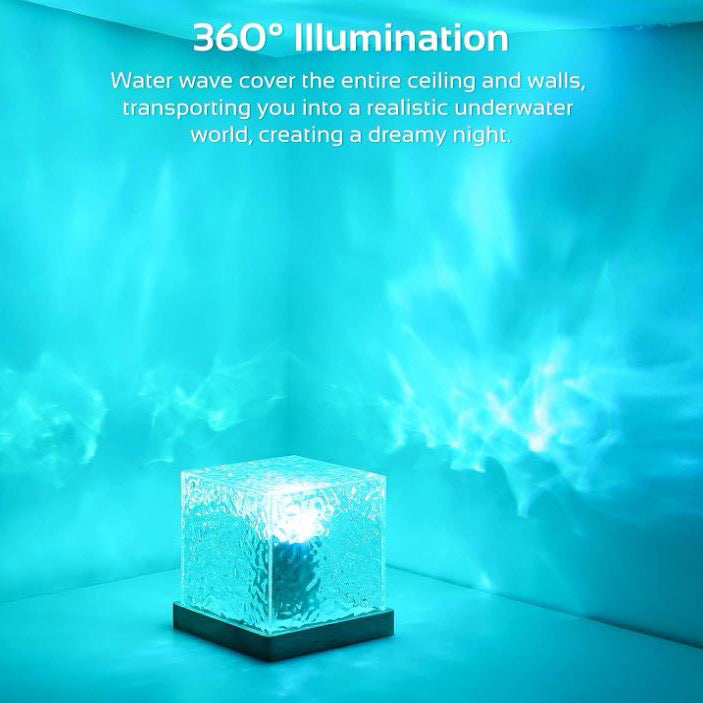 USB dynamic water pattern light,&nbsp; Projector, Ocean Wave Sensory Light with 3 light intensities. A colour changing, mood making calming light, suitable for living rooms, study rooms or bedrooms.