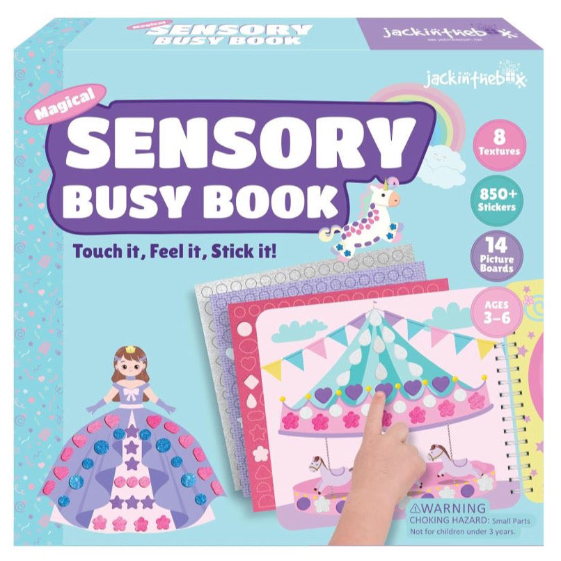 Sensory Busy Book Craft Activity with Textured Stickers - Magical, No Mess Sticker Craft