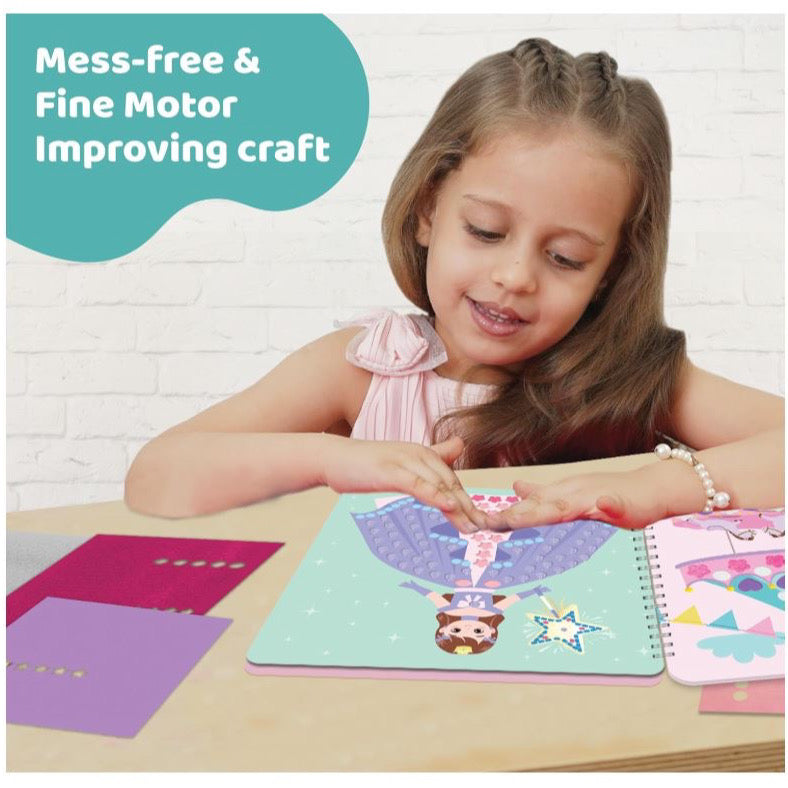 Sensory Busy Book Craft Activity with Textured Stickers - Magical, No Mess Sticker Craft