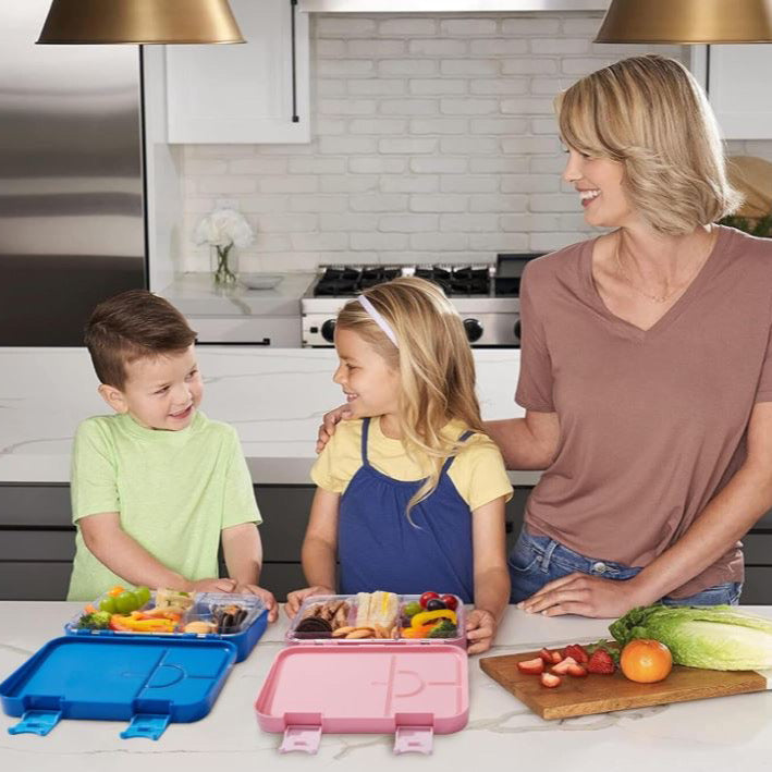 Small BPA-Free Kid Bento Box, Microwave and Dishwasher Safe: The detachable bento box can be frozen and heated