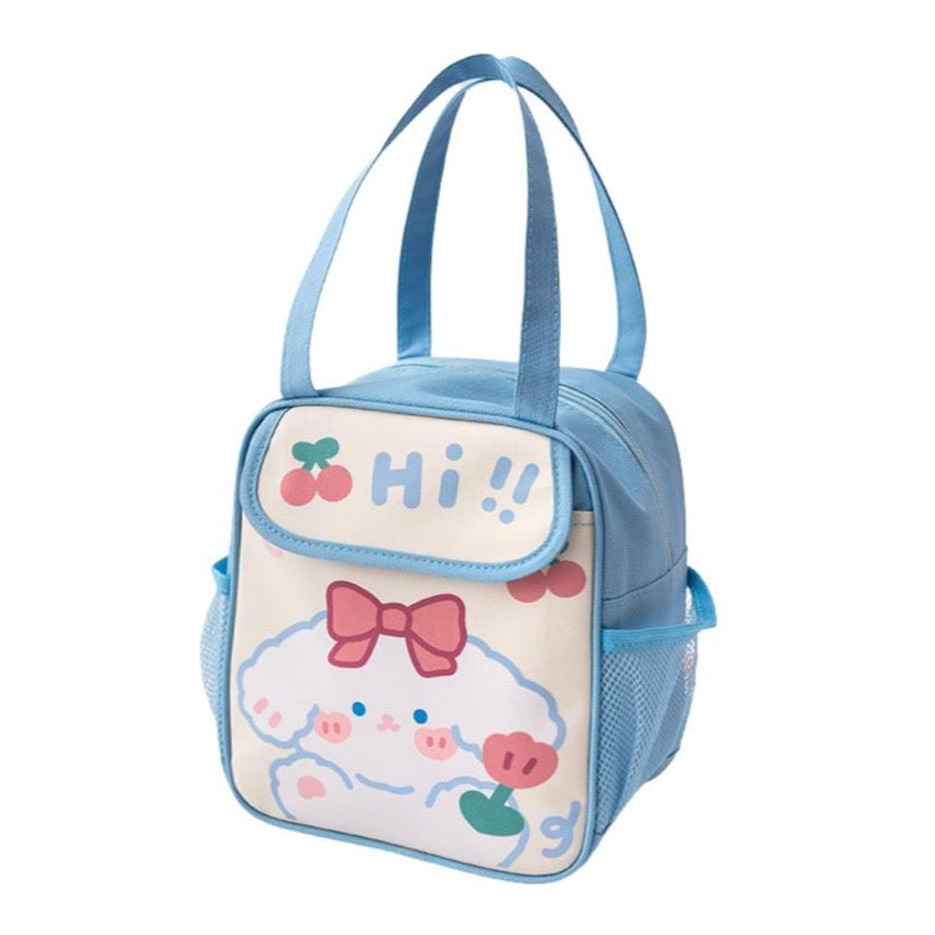 Lunch Bag Insulated Tote Bag Cute Bear Lunch Box Picnic Travel Cooler Bag for Women Student Kid Leakproof Reusable Lunch Tote Bag for Work School